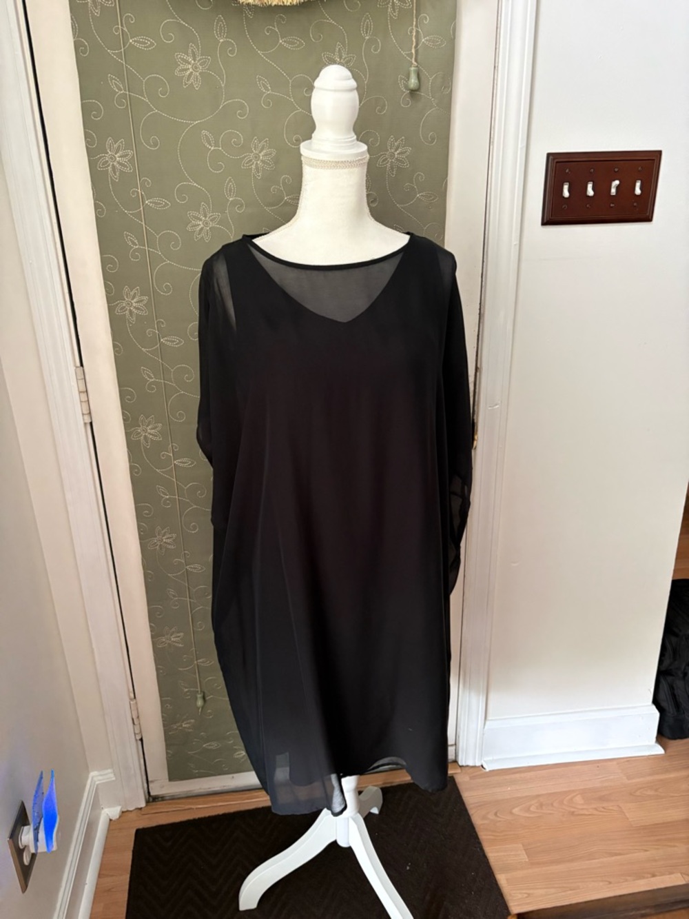 J. Jill Black Women's Dress with Crew Neck